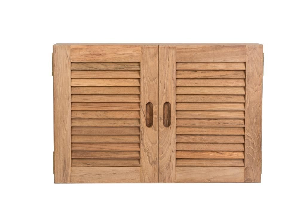 Kast met 2 louvredeuren
