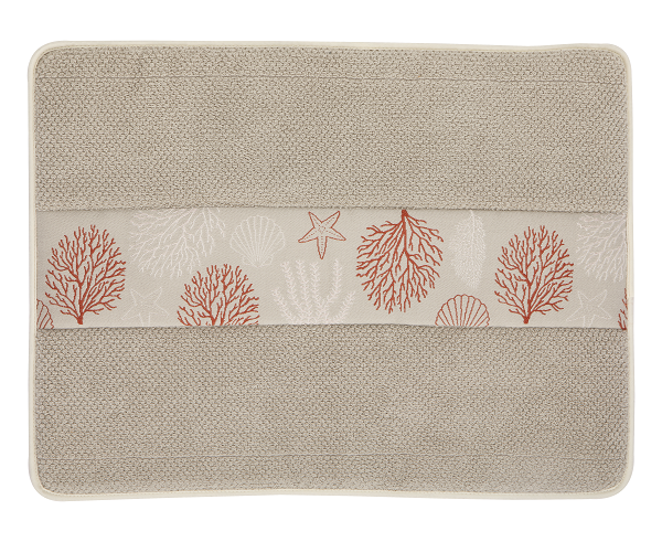 Ibiza Mat Beige coral print