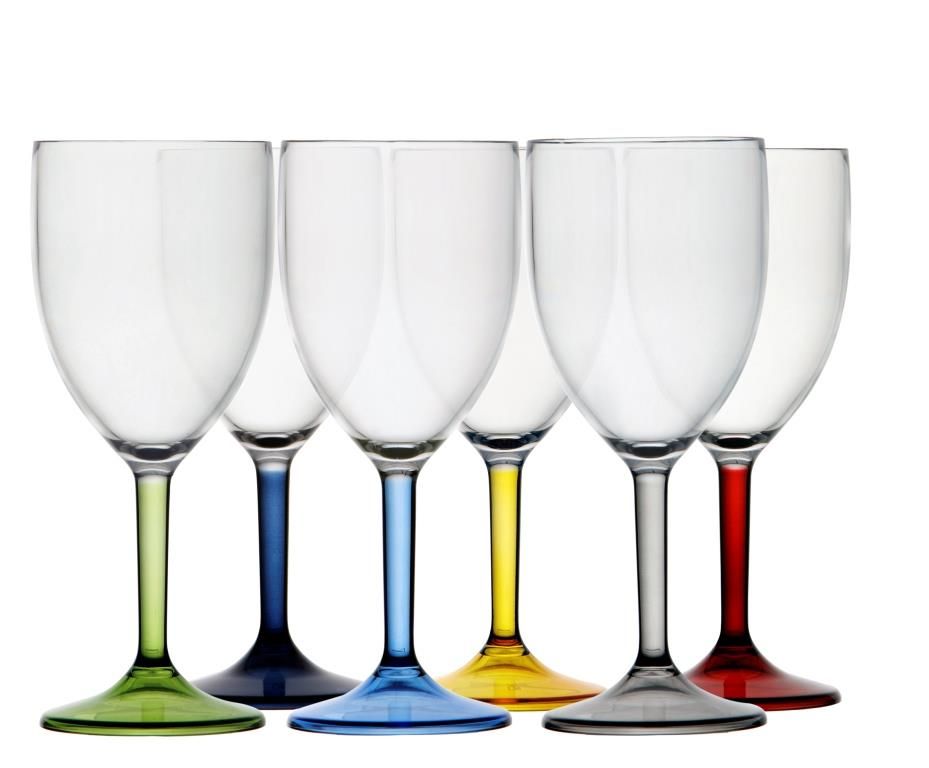 Party Set van 6 wijnglazen Multicolour