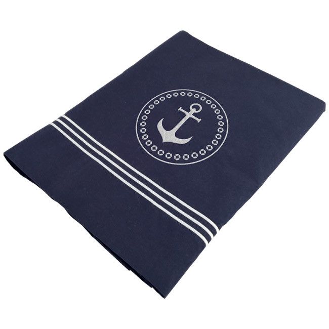 Bed sheet Anchor blue