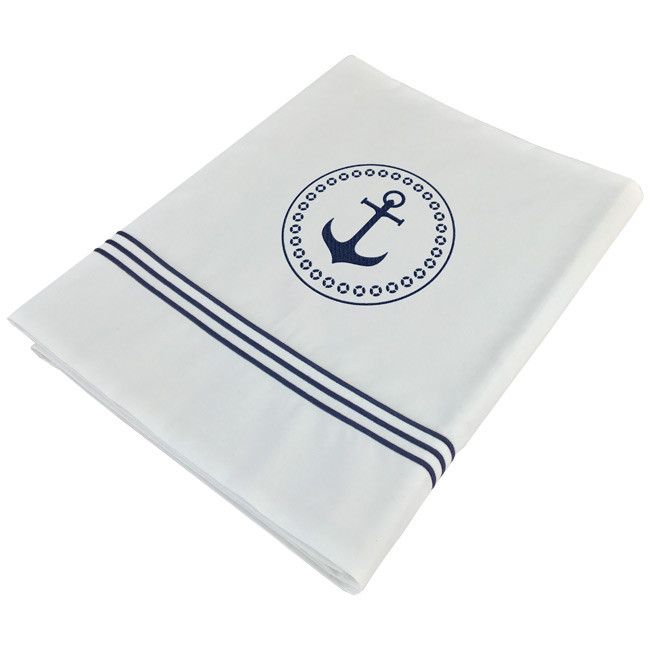 Bedlaken Santorini white anchor