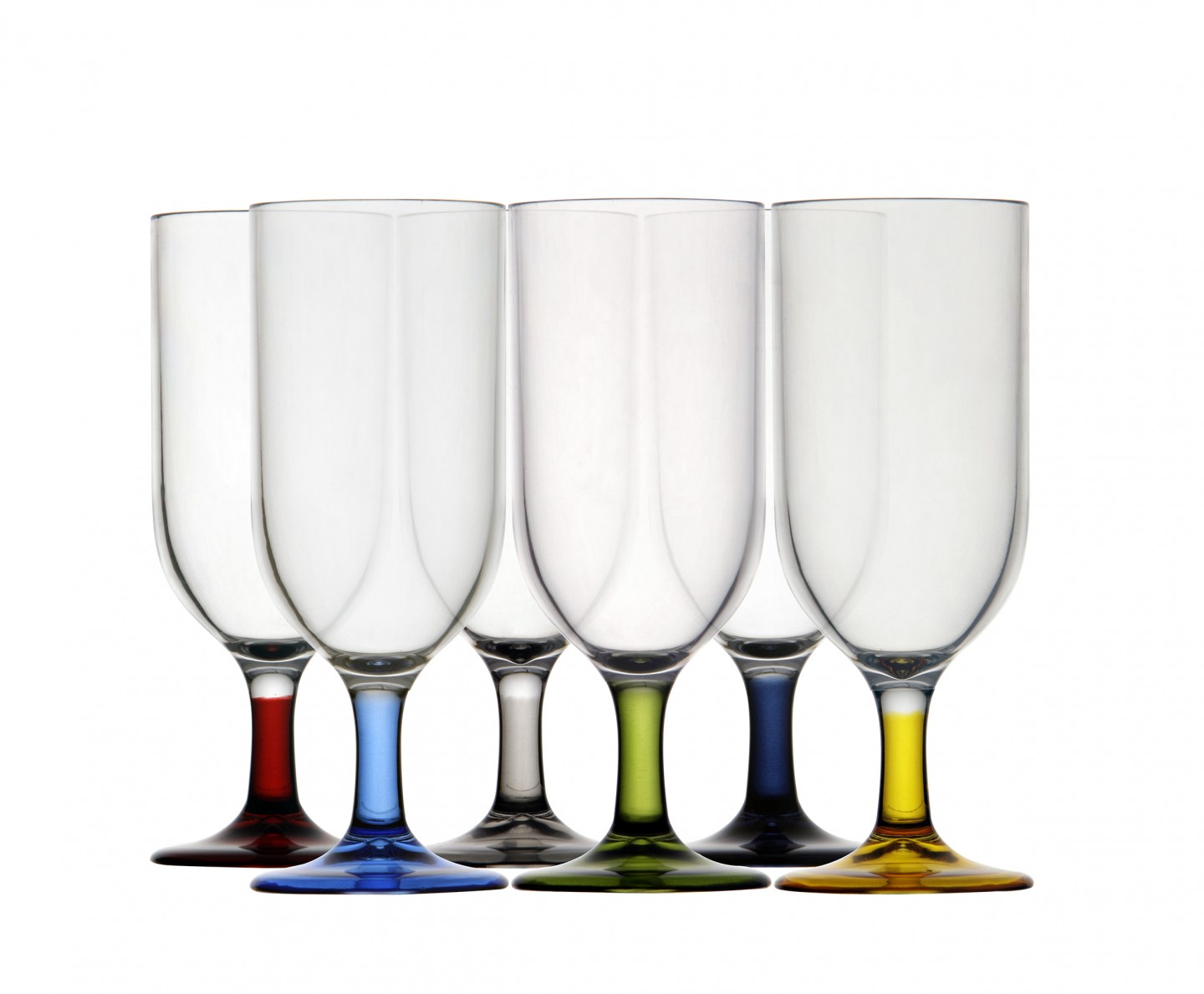 Stapelbare champagneglazen - multicolour