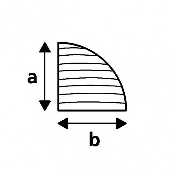 Teak Kwartsrond profiel