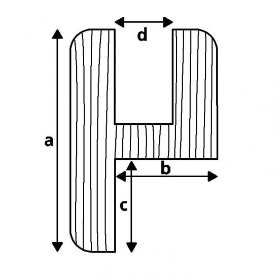 Teak doorframe moulding