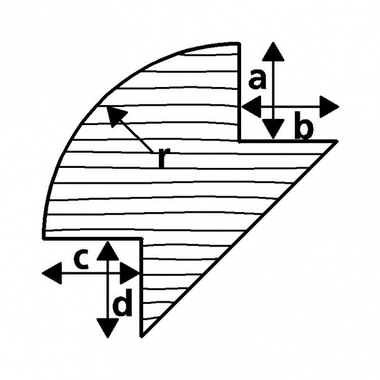 Teak corner profile