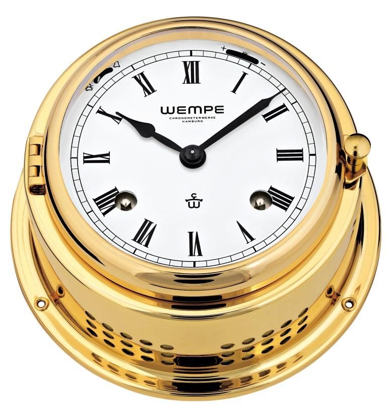 BREMEN II Clock Roman Brass