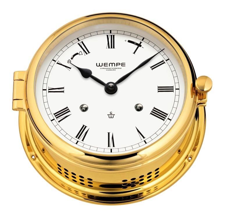 Scheepsklok Admiral II Messing Romeinse Cijfers Mechanisch