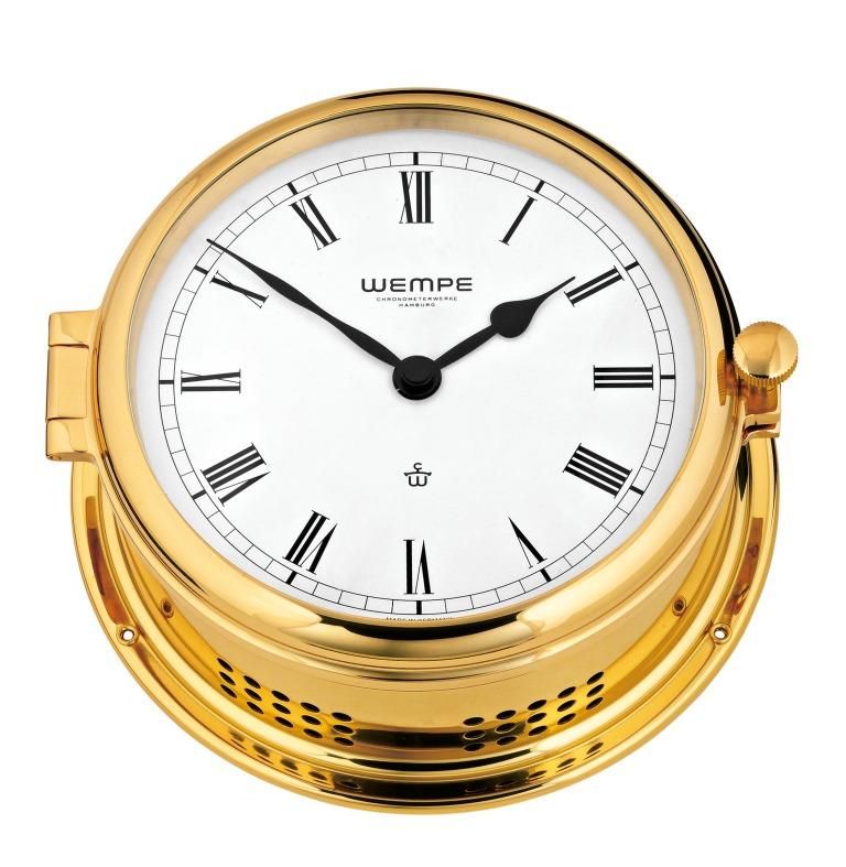Wempe Ship's Clock Admiral II Brass Quartz ARC Marine ARC Marine