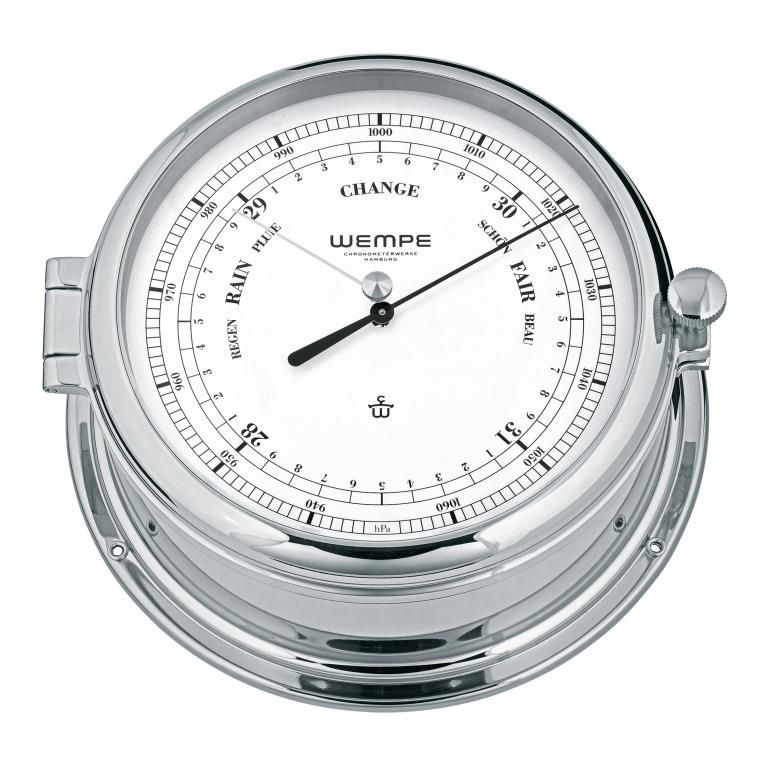 Barometer Admiral II Messing Verchroomd
