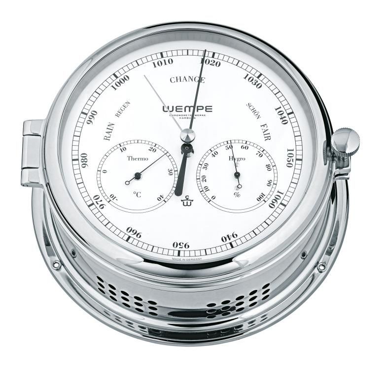 ADMIRAL II Baro Thermo Hygrometer chroom