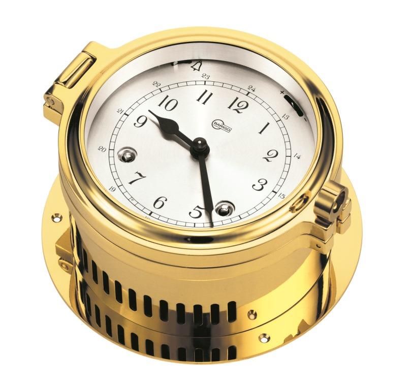Barigo Admiral Porthole Striking Ship’s Bell Clock mechanical Brass