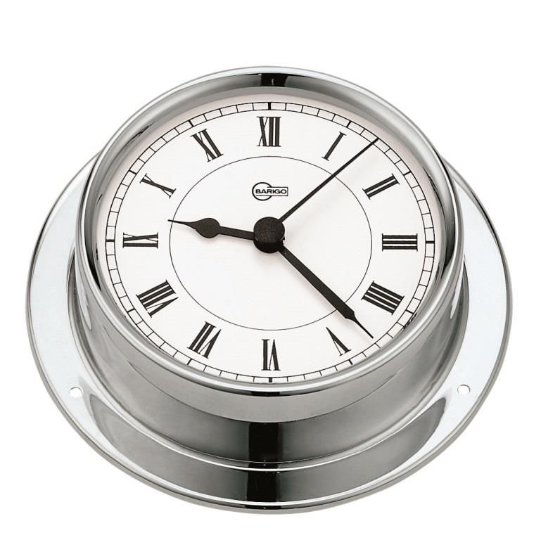 Scheepsklok Tempo S Chroom Quartz