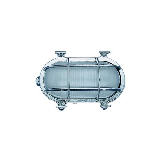 Waterdichte schotlamp verchroomd 19,5 cm