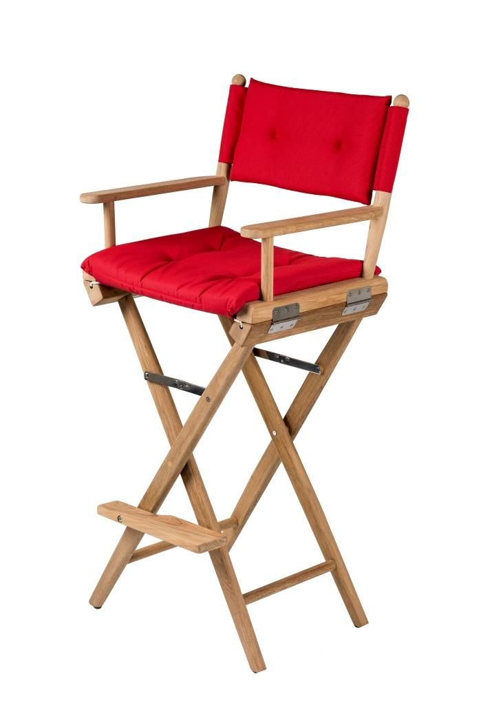 Hoge regisseursstoel forza rood deluxe