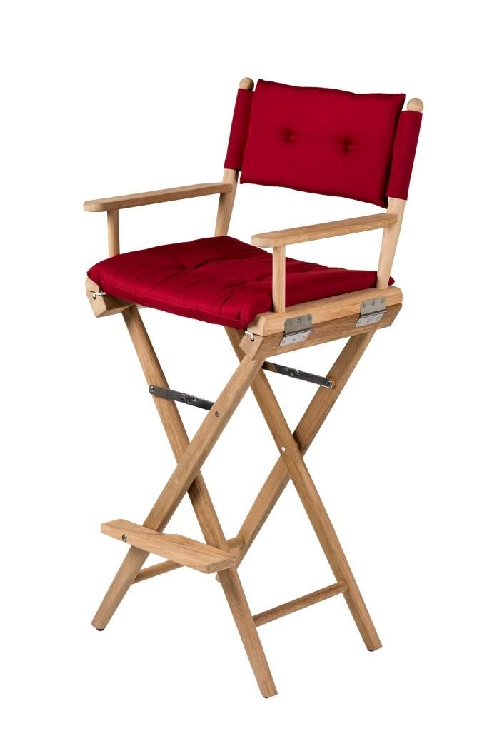 Hoge regisseursstoel bordeaux deluxe