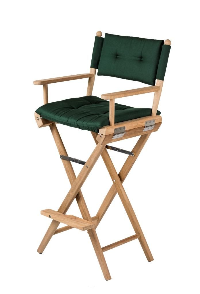Hoge regisseursstoel groen deluxe