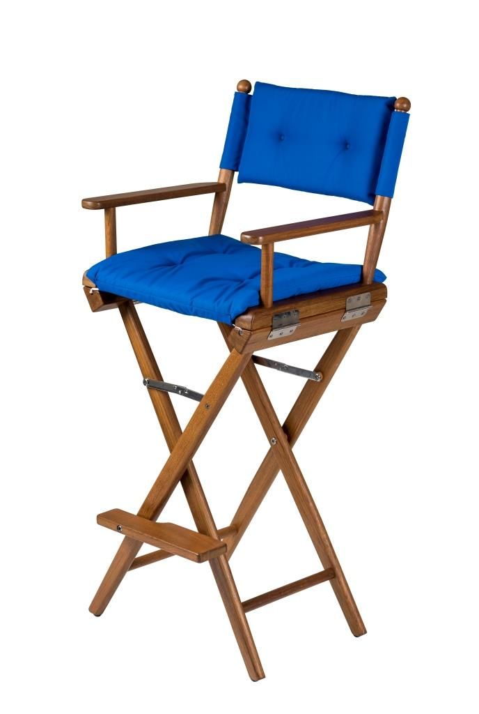 High Director's chair Cobalt deluxe