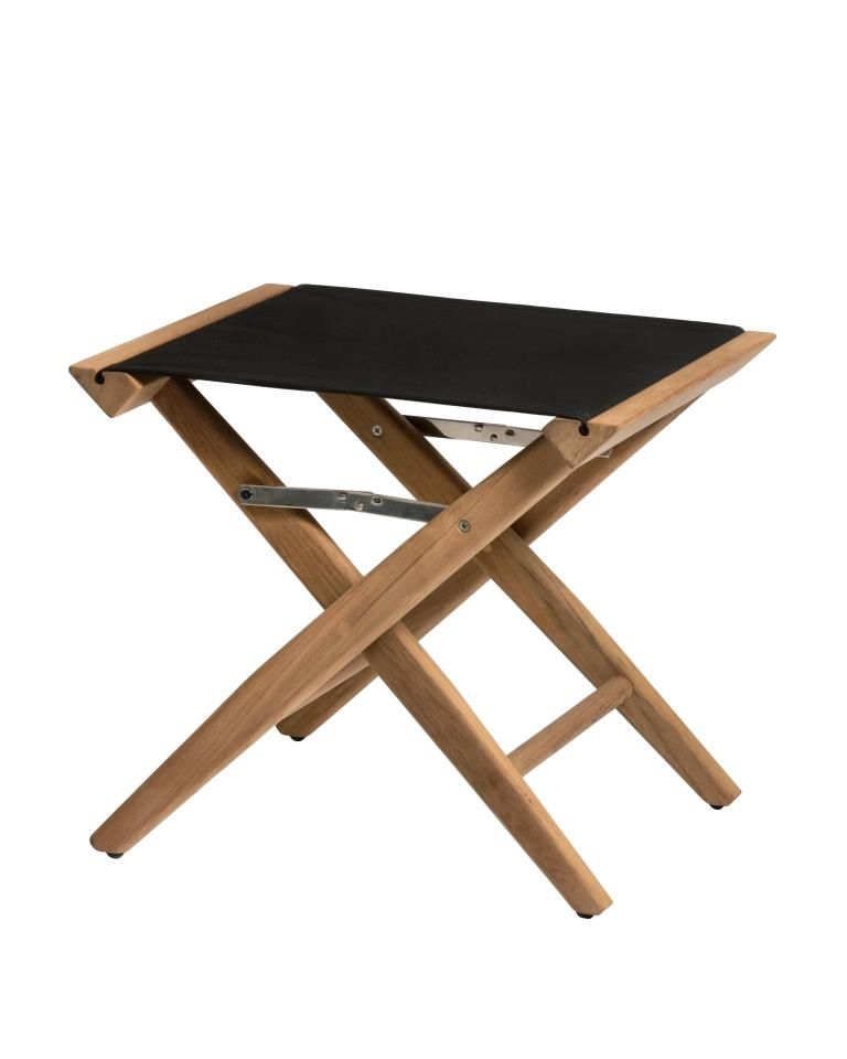 Regisseurskruk zwart canvas