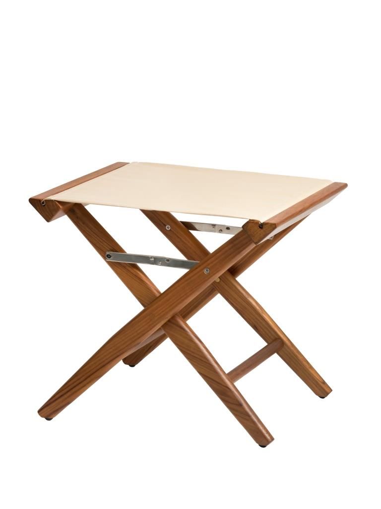 Regisseurskruk beige canvas