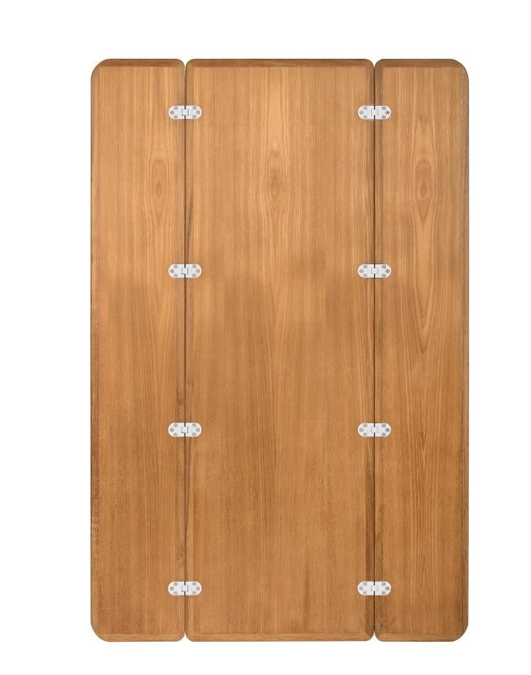 Klapbaar tafelblad teak fineer