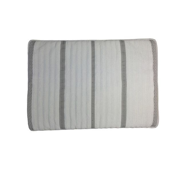 Santorini antislip mat Waves wit/grijs
