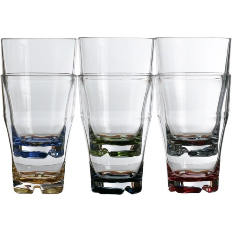 rem In beweging vaccinatie Marine Business Party - Stapelbare waterglazen groot - Multicolour - 16702  - Party Stackable Beverage Glass - Colours Base - 6pcs - ARC Marine