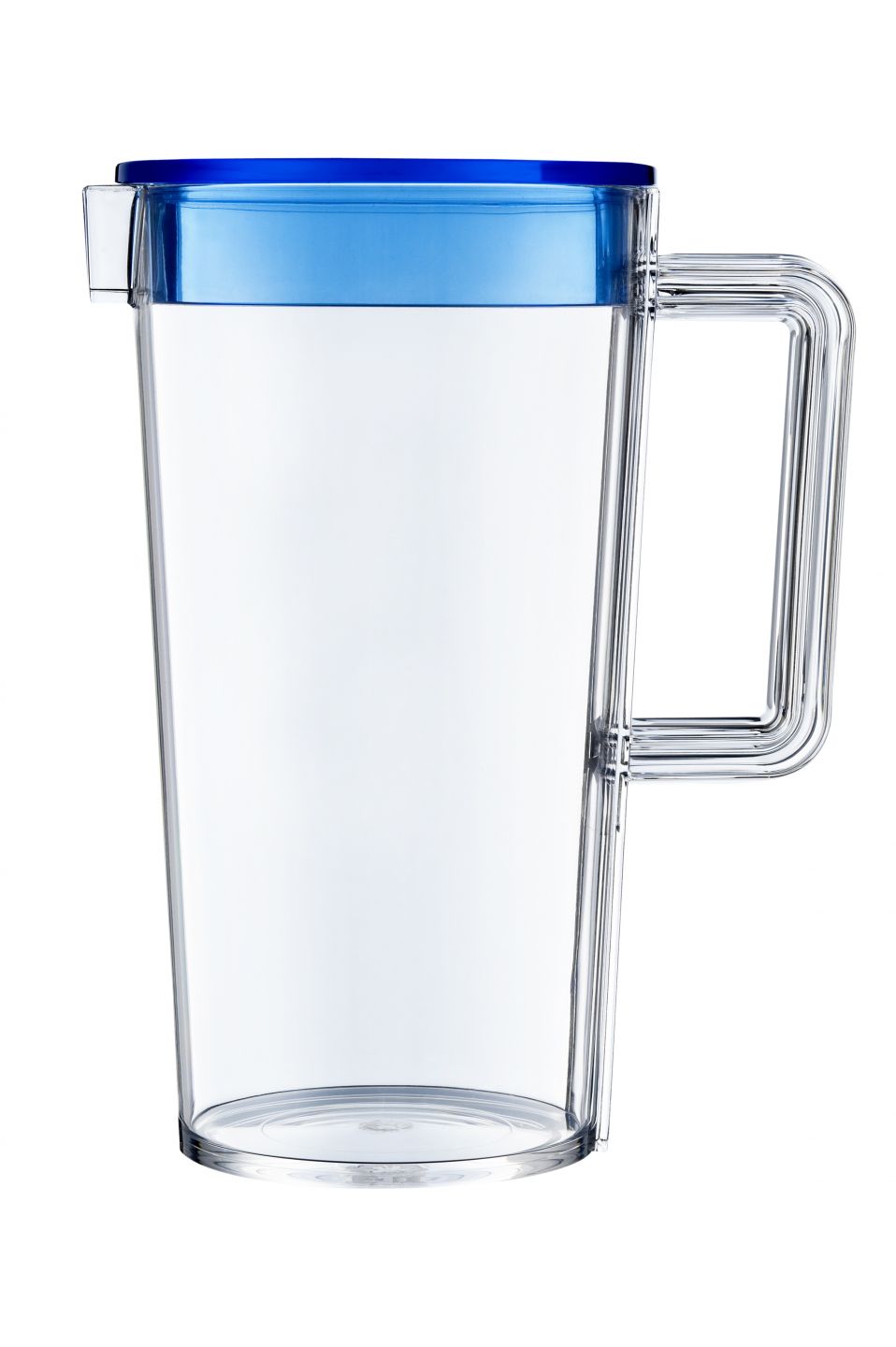 Jug with blue lid
