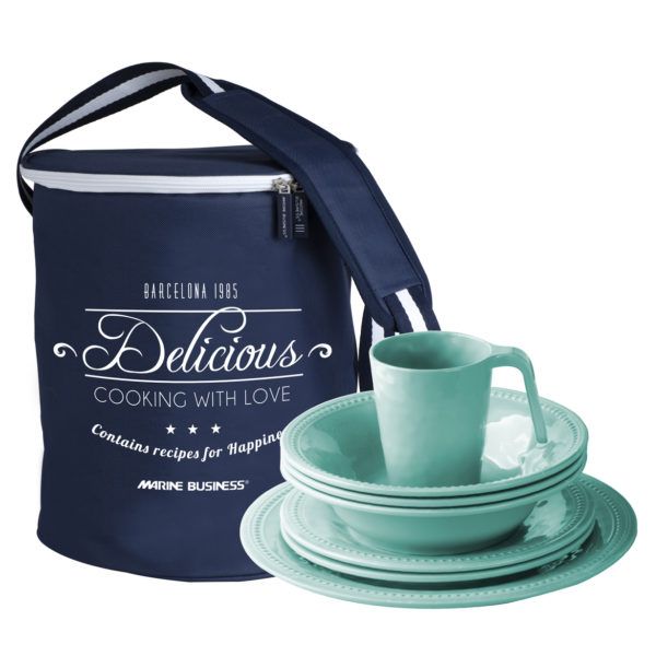 16-delige serviesset Harmony Acqua