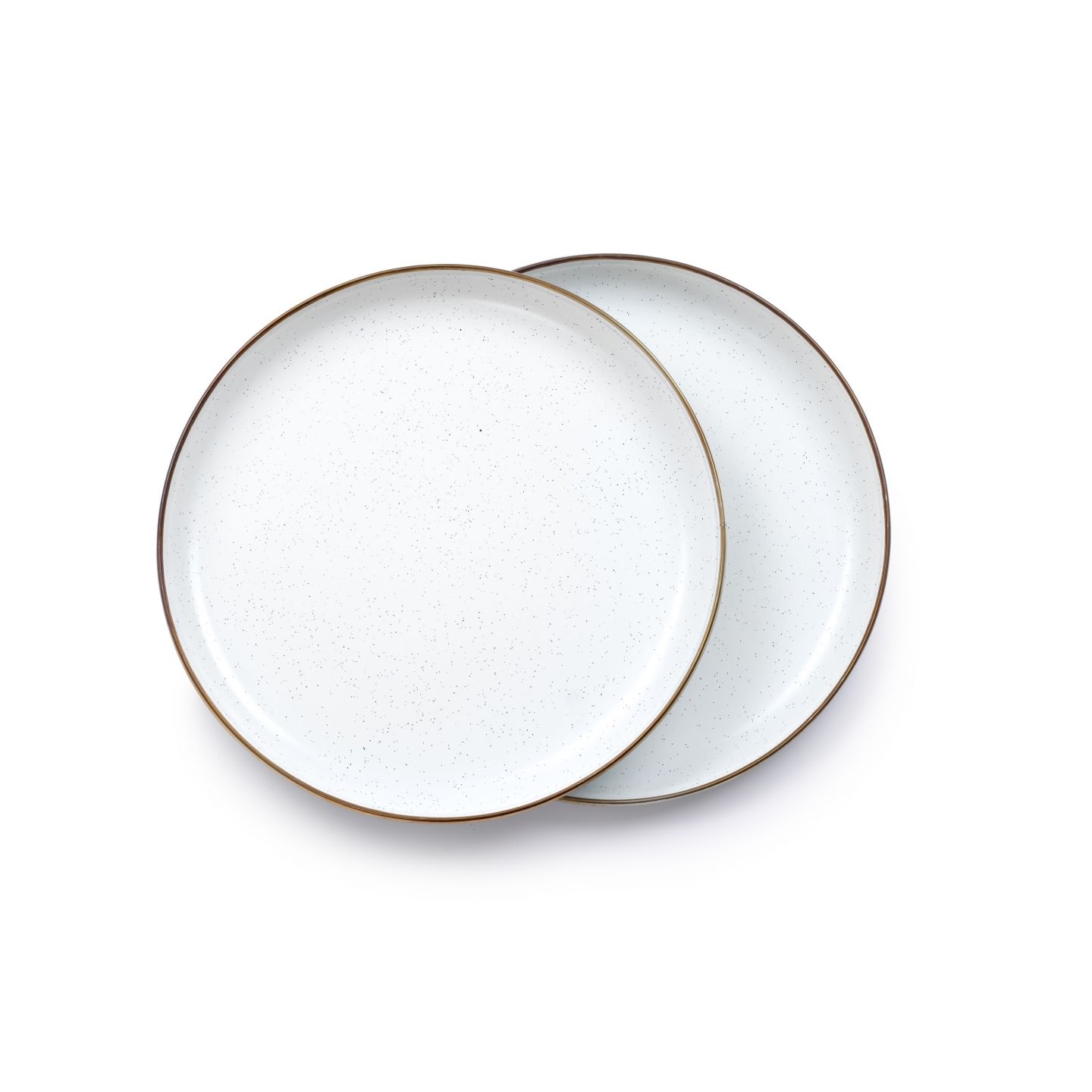 Barebones Enamel Teller Set - Egg Shell