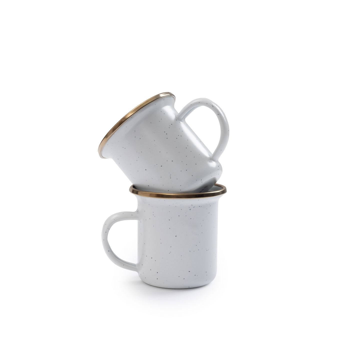 Barebones Enamel Emaille Onbreekbaar Espresso Koffiekopje - Enamel cup Egg Shell - 2 set - ARC Marine