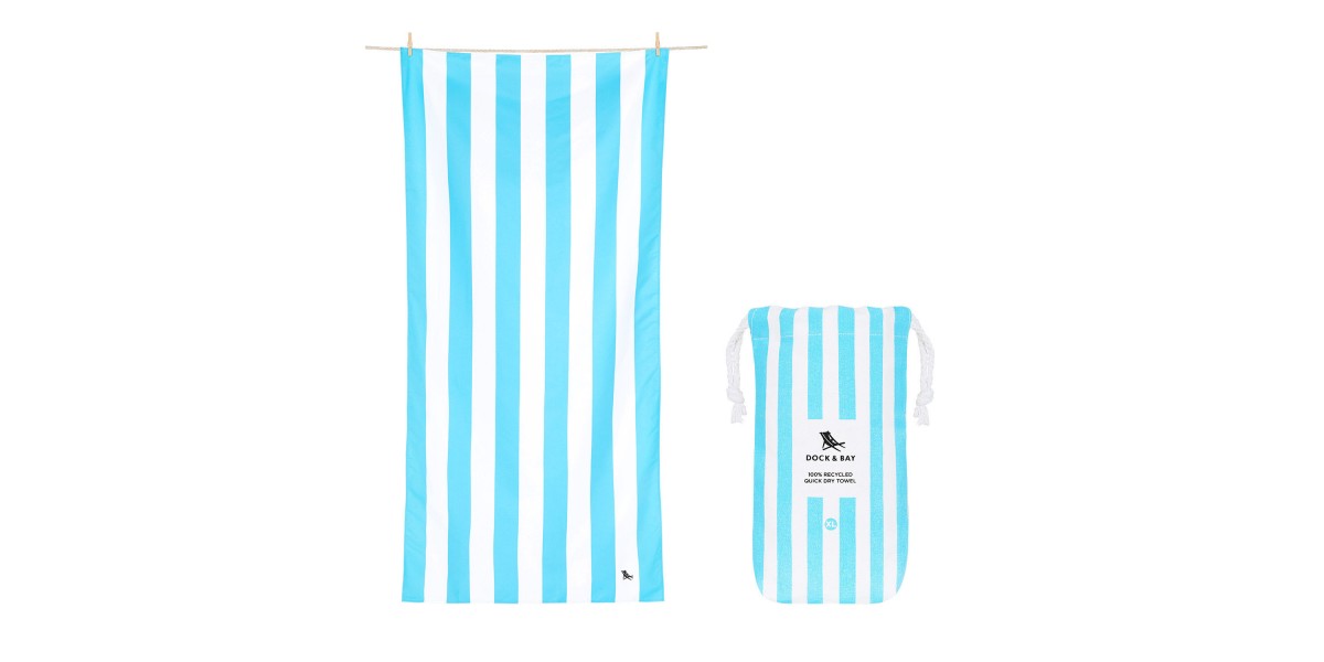 Dock and Bay Beach Towel Cabana Tulum Blue XL ARC Marine