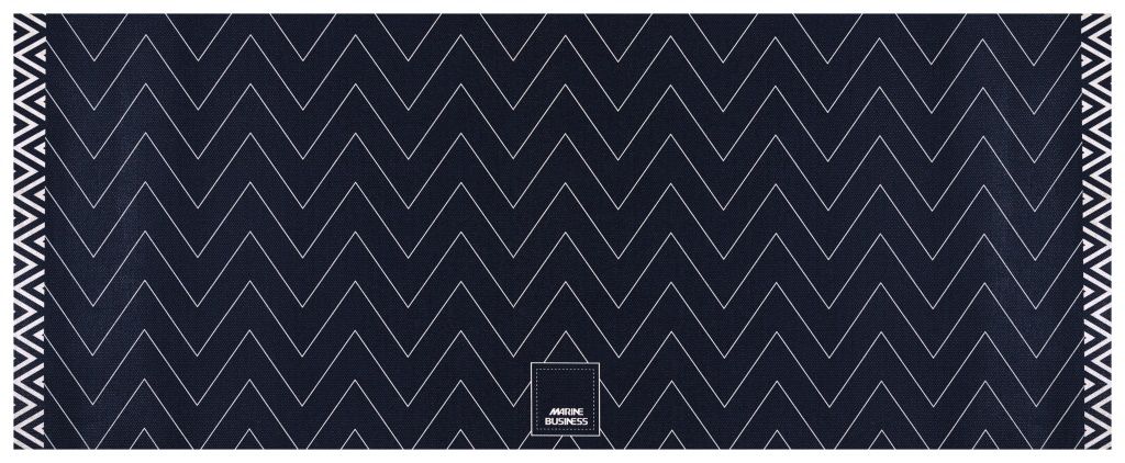 Welcome antislip deurmat vinyl blauw - Groot