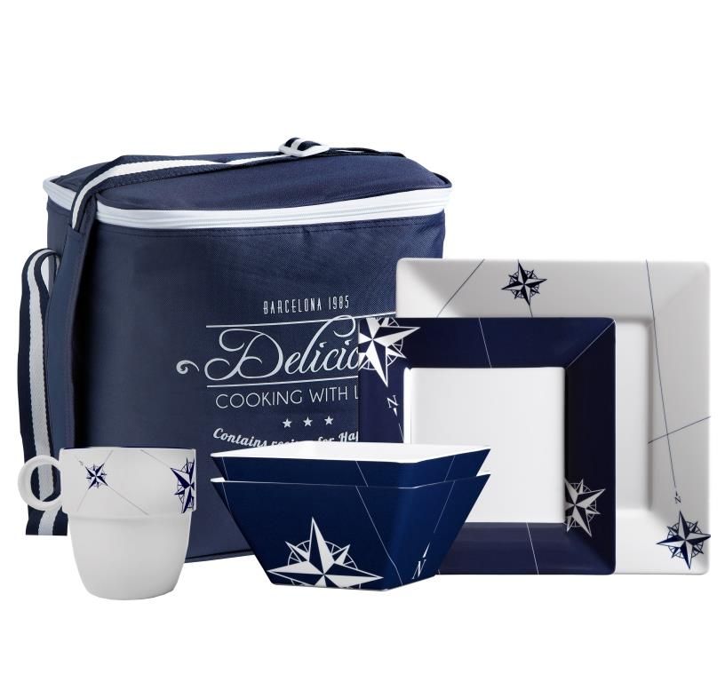 Marine Business 24-piece square tableware set Northwind