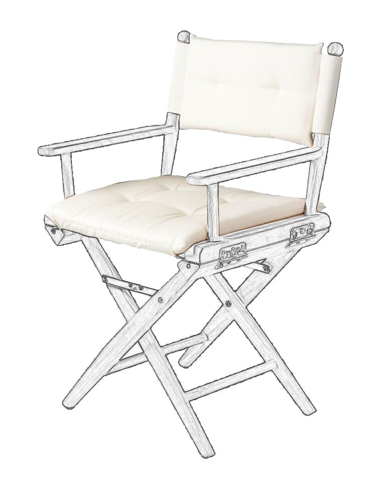 ARC Marine Deluxe cushions for director s chair I creme ARC Marine