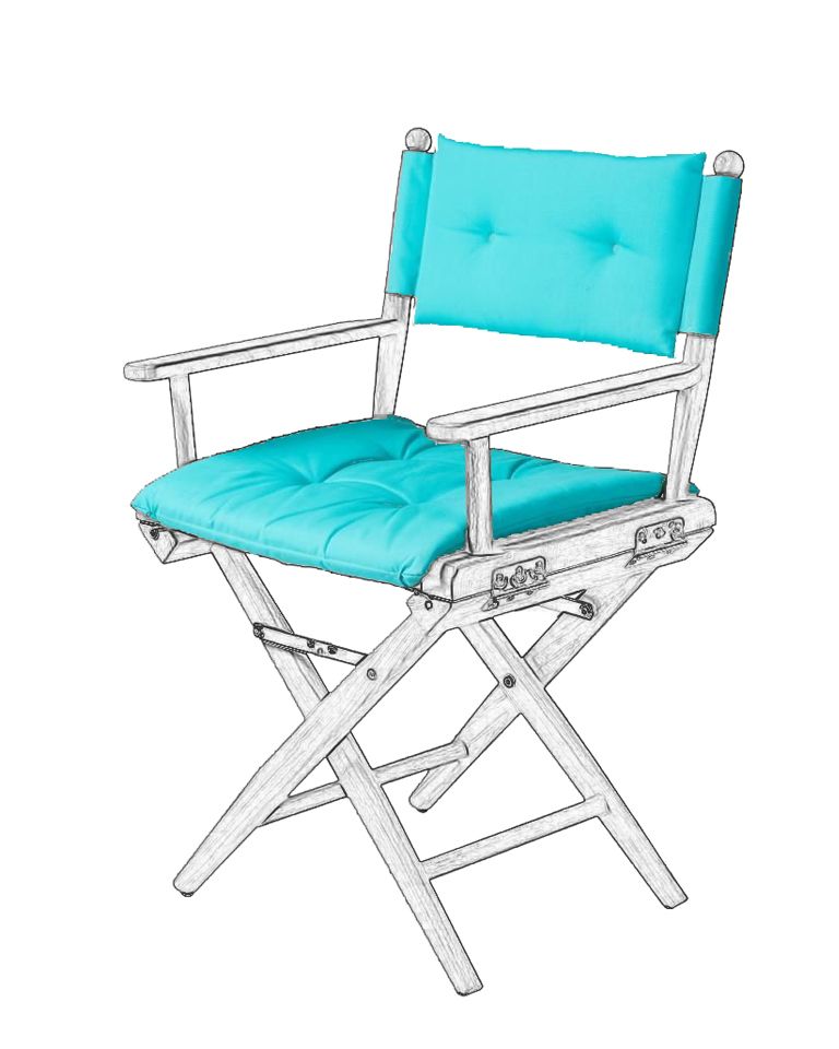 ARC Marine Deluxe cushions for directors chair I Emerald ARC Marine