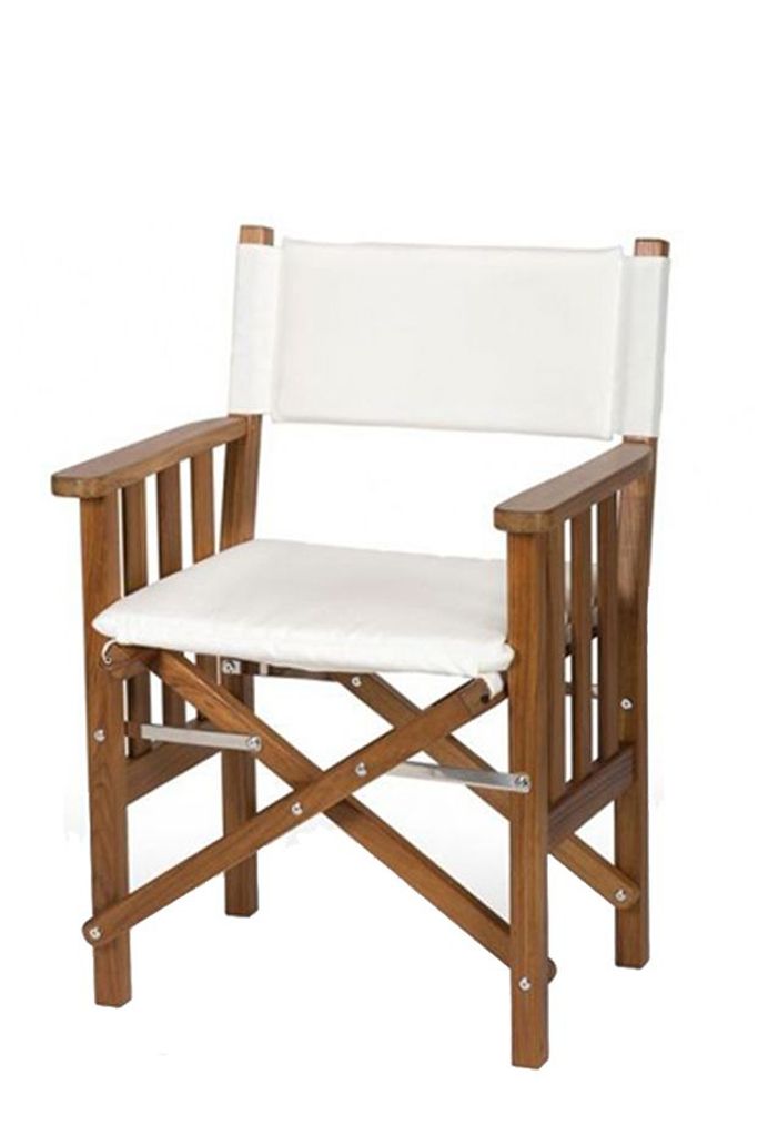 Director's chair II white deluxe