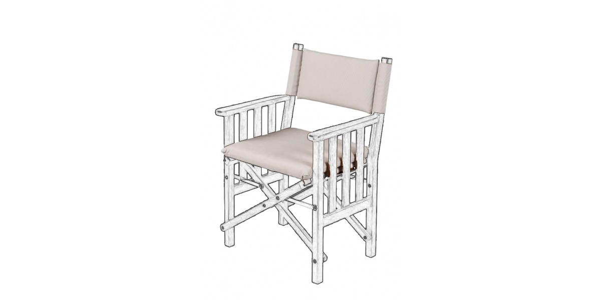 ARC Marine Deluxe cushions for director's chair II Sand ARC Marine