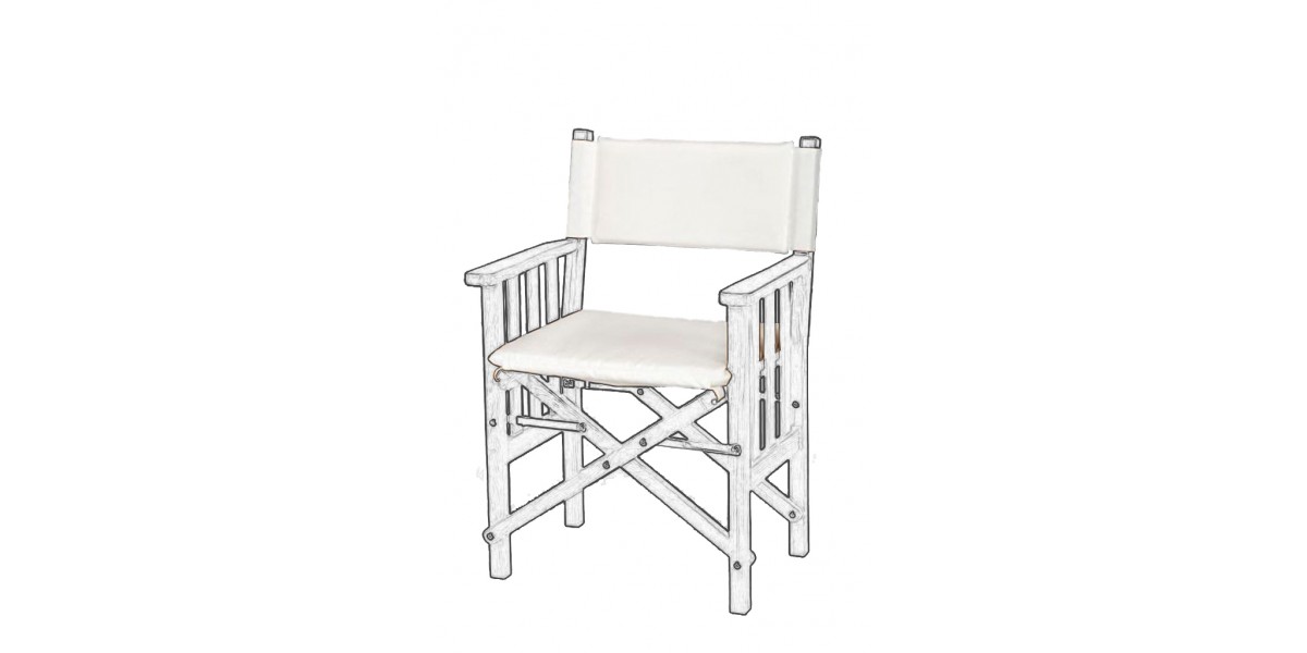 ARC Marine Deluxe cushions for director's chair II white ARC Marine