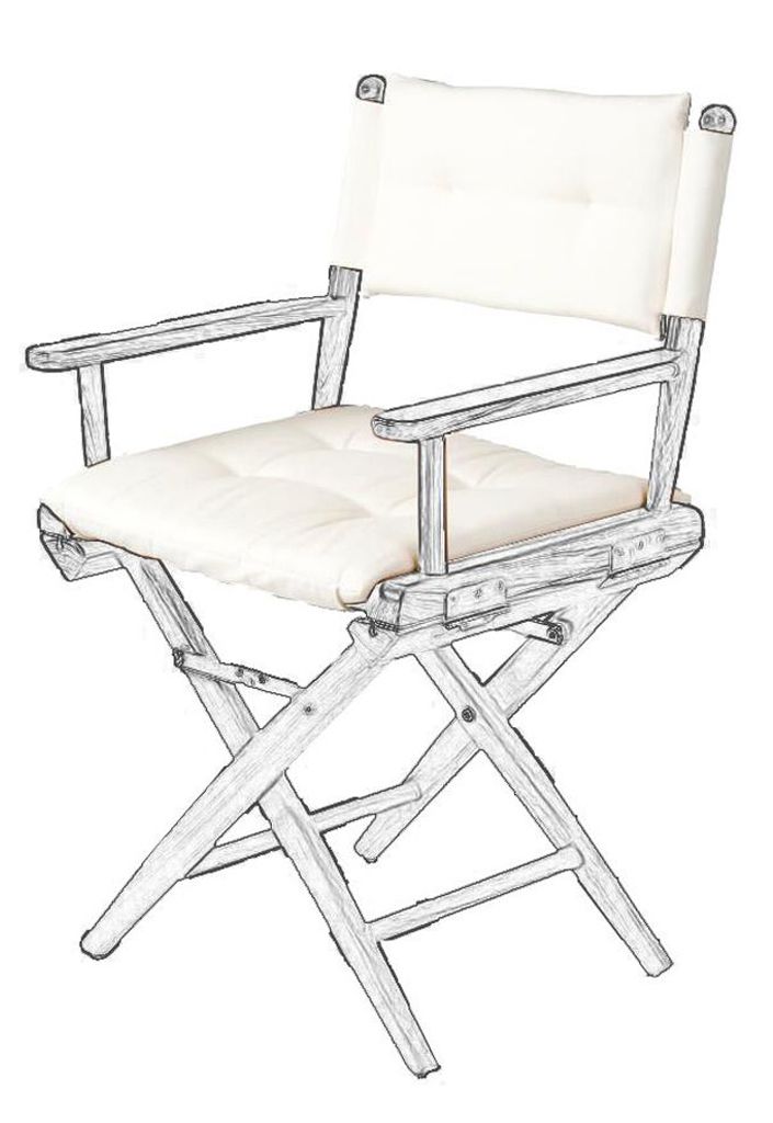 ARC Marine Deluxe cushions for directors chair I white ARC Marine