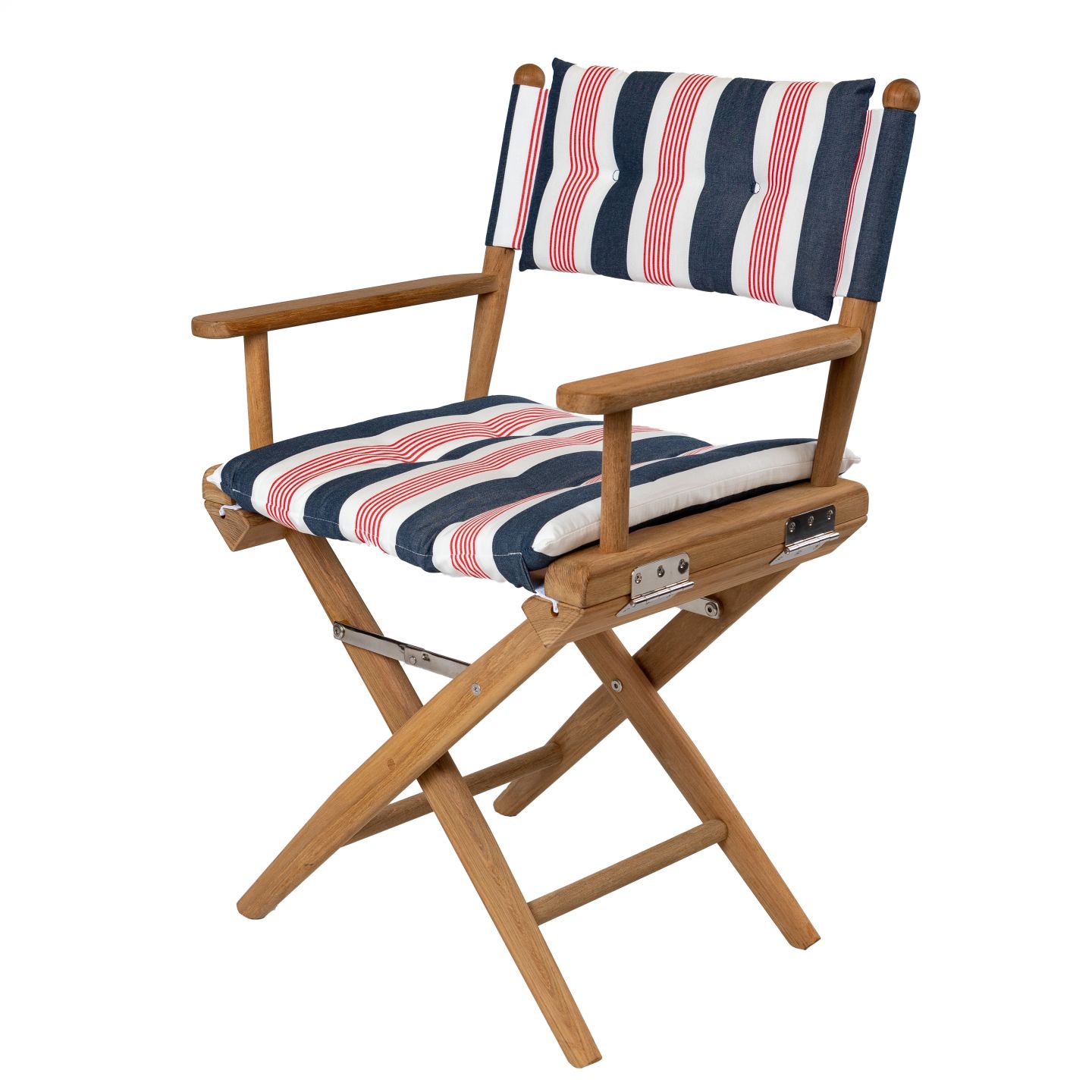 Regisseursstoel I Deluxe navy/wit/rood - Ongeolied