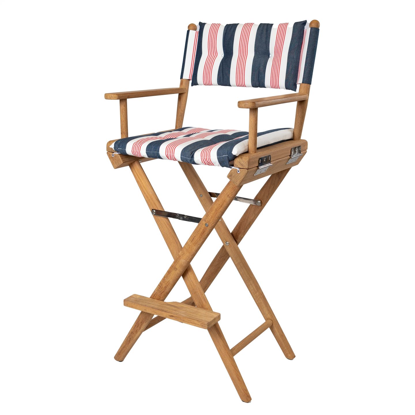 High director's chair I navy/white/red deluxe - Unoiled