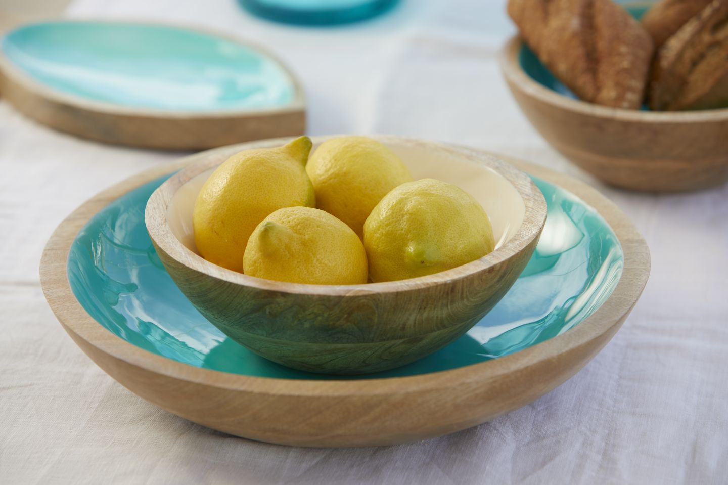 Cocoa Salatschüssel + Besteck Acqua