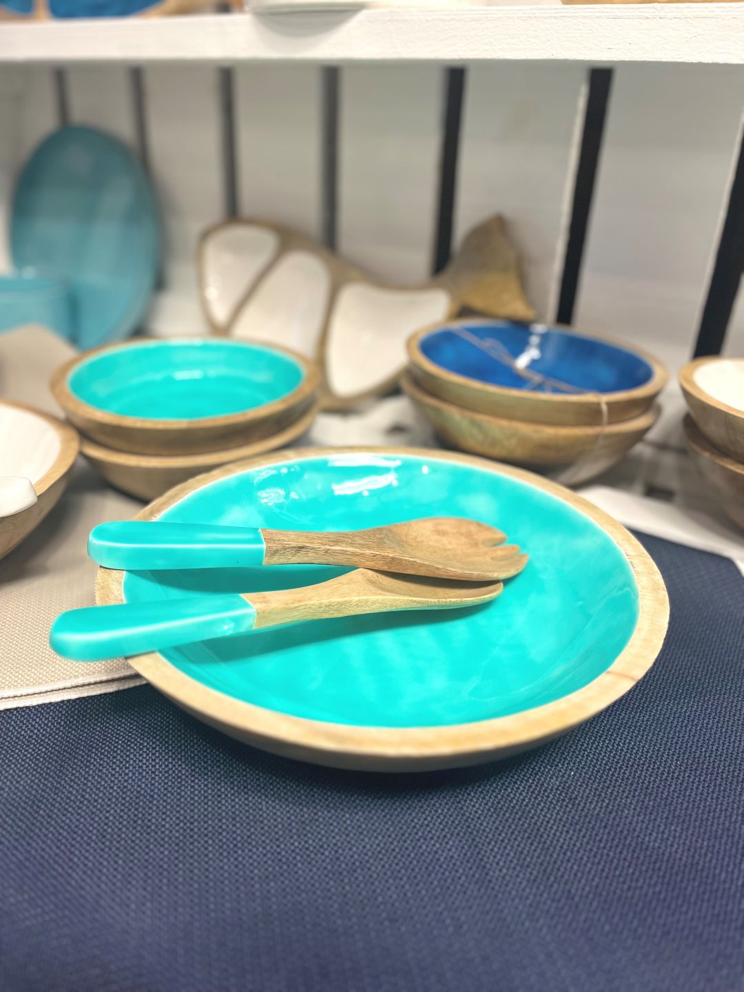 Cocoa Salatschüssel + Besteck Acqua