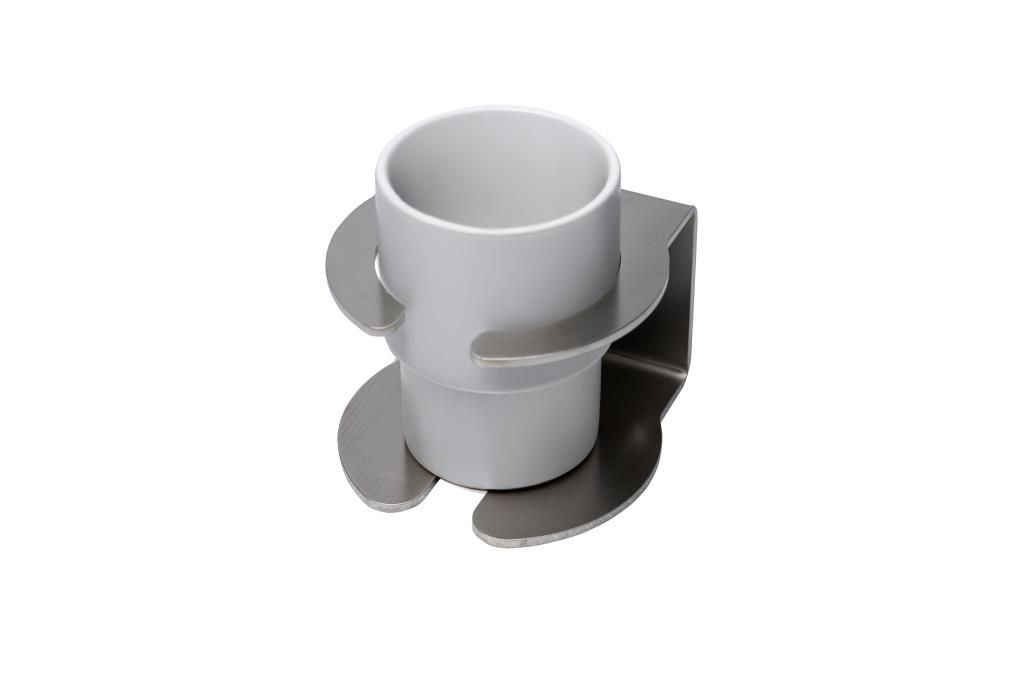 Stainless steel single cup holder for glasses, mugs or bottles, Sailsip brand