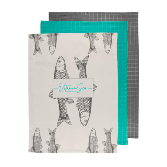 Marine Business Vitamin Sea -Tea Towel set- Acqua