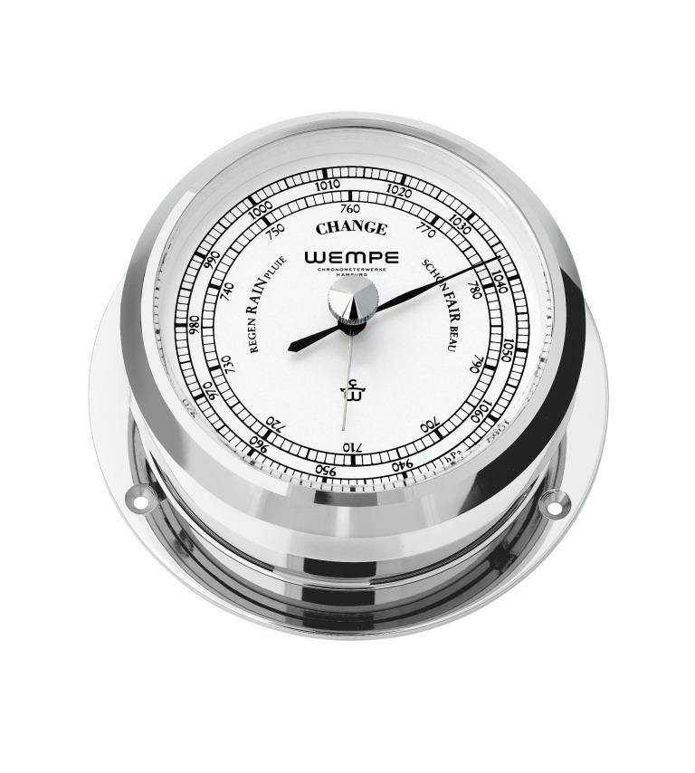 Barometer Pirat II Chroom