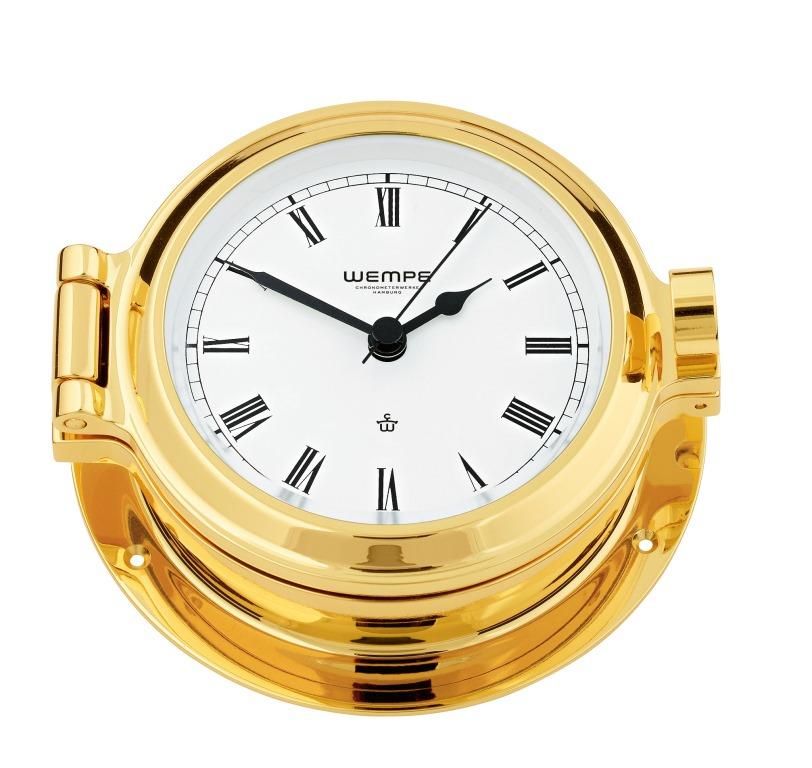 Nautik Klok Roman Messing