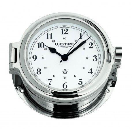 Nautik Klok Arab Verchroomd messing