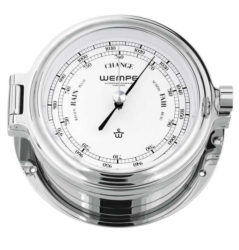 Barometer Cup Verchroomd Messing